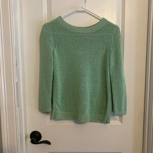 Club Monaco Jocelyn Open Back Mint Green Sweater